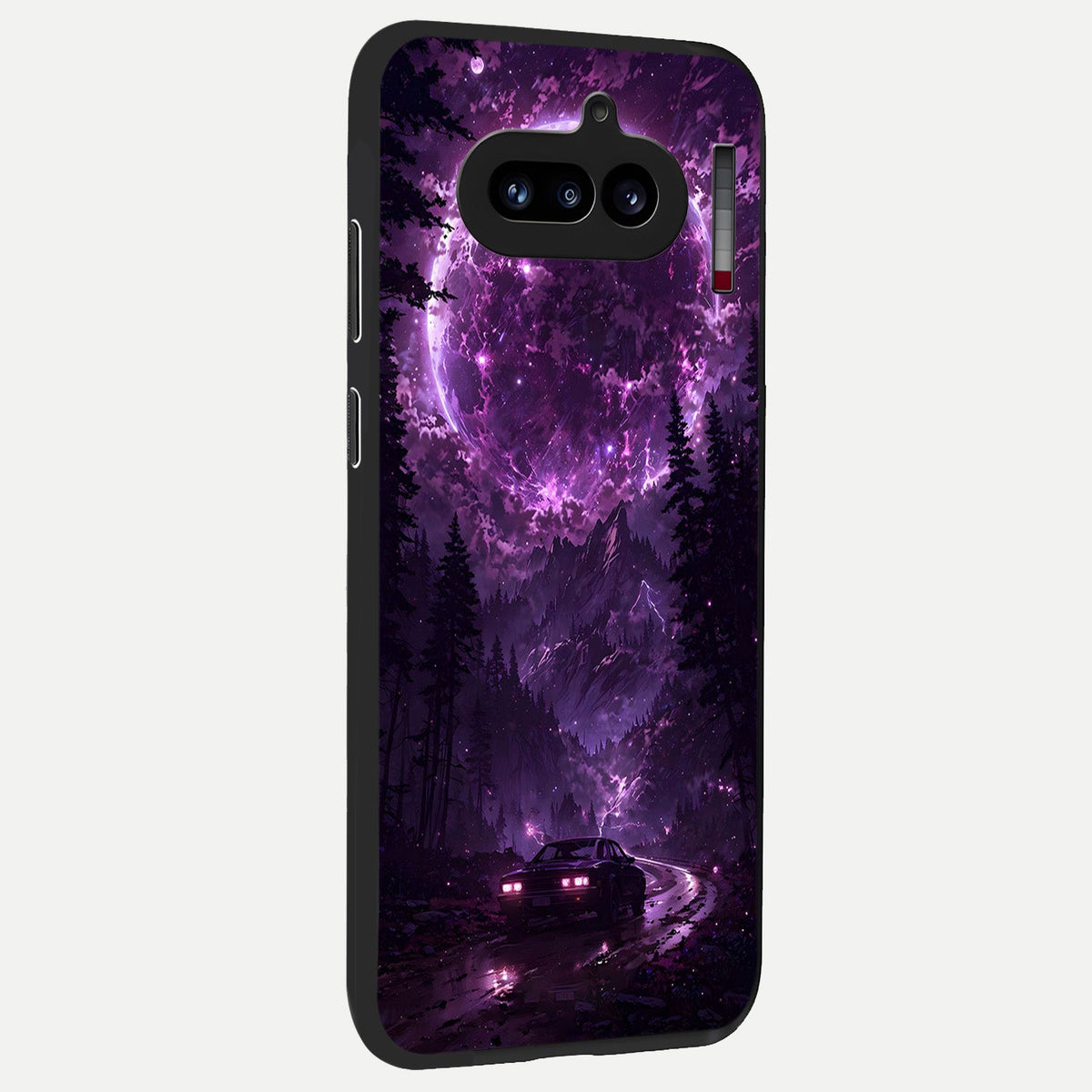  Eternal Cosmic Drive back cover For Nothing Phone 4A slim fit glass case with vibrant aesthetic design