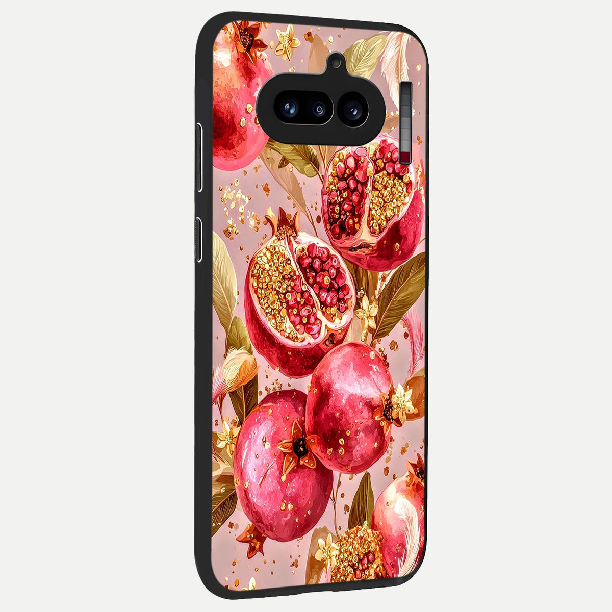  Golden Bloom Glow back cover For Nothing Phone 4A slim fit glass case with vibrant aesthetic design