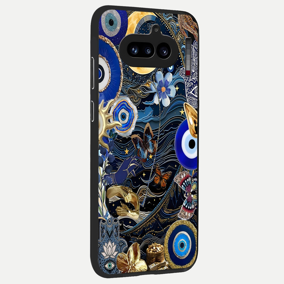  Golden Moon Magic back cover For Nothing Phone 4A slim fit glass case with vibrant aesthetic design