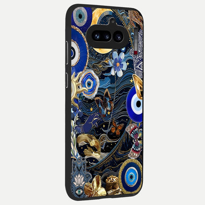 Golden Moon Magic back cover For Nothing Phone 4A slim fit glass case with vibrant aesthetic design