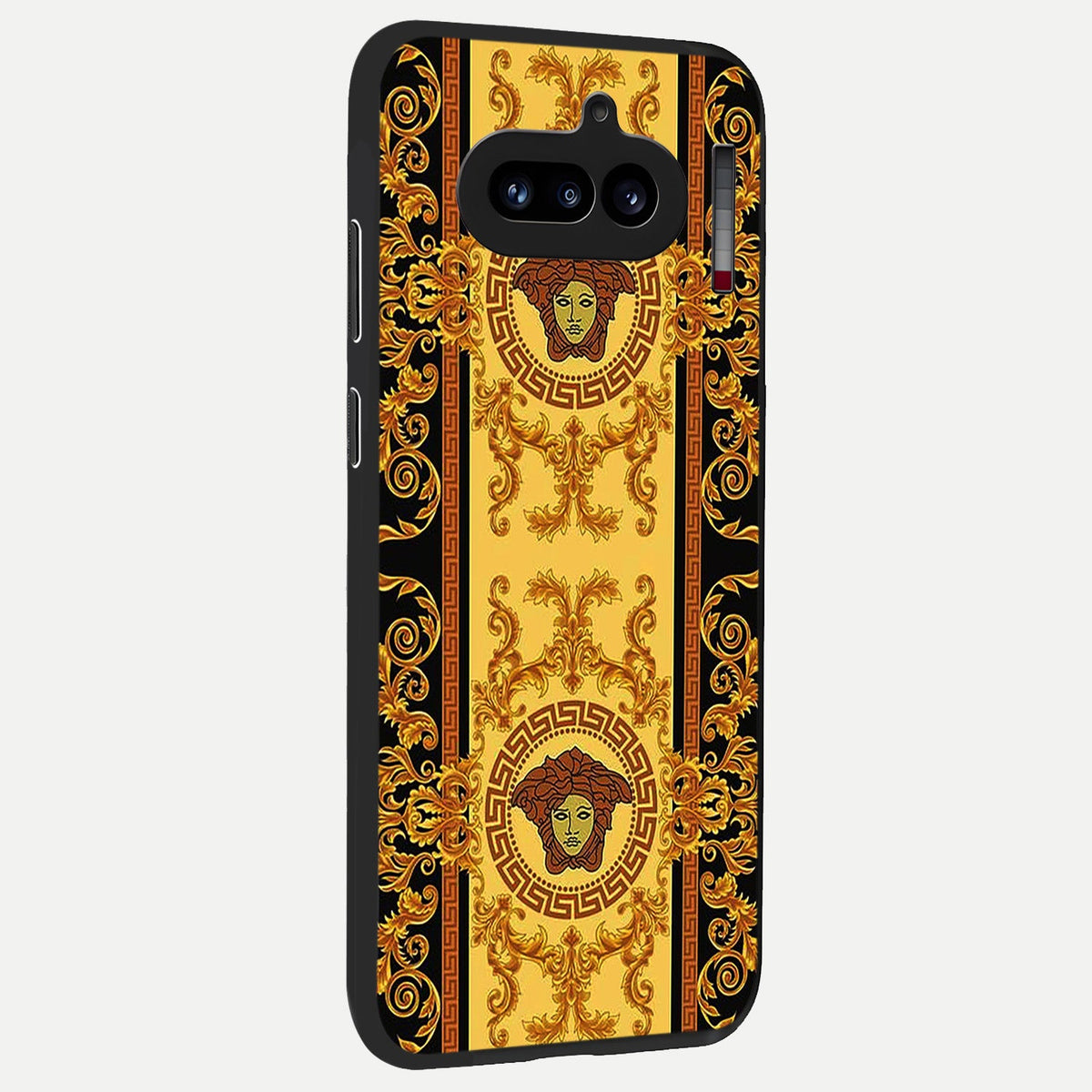  Golden Royal Heritage back cover For Nothing Phone 4A slim fit glass case with vibrant aesthetic design