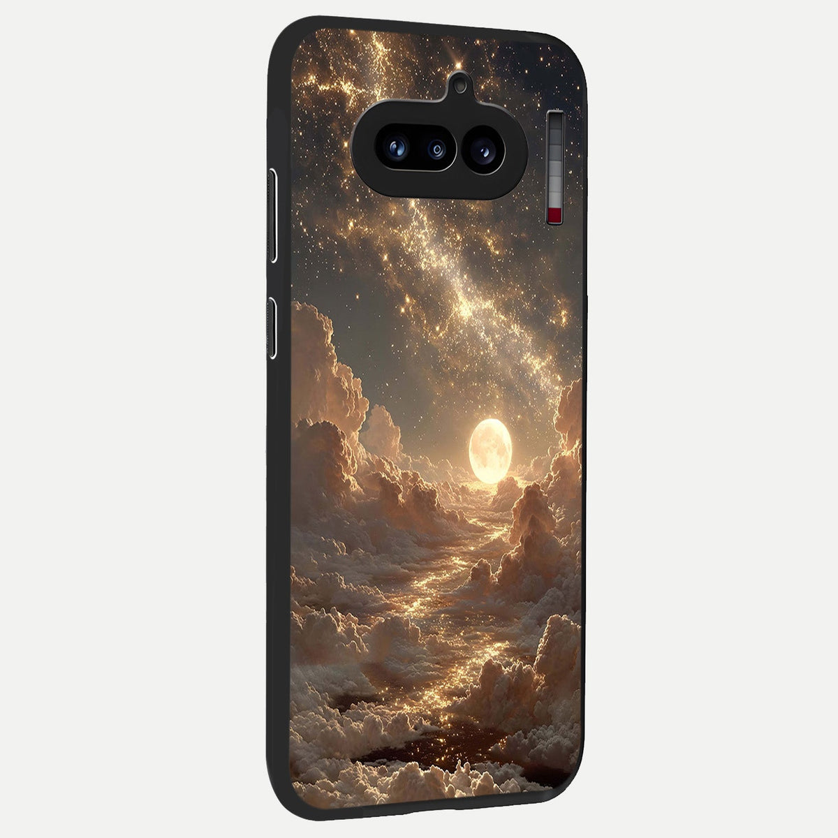  Golden Sky Dream back cover For Nothing Phone 4A slim fit glass case with vibrant aesthetic design
