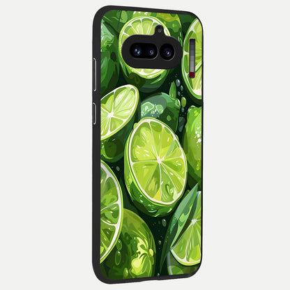  Green Kawasaki back cover For Nothing Phone 4A slim fit glass case with vibrant aesthetic design