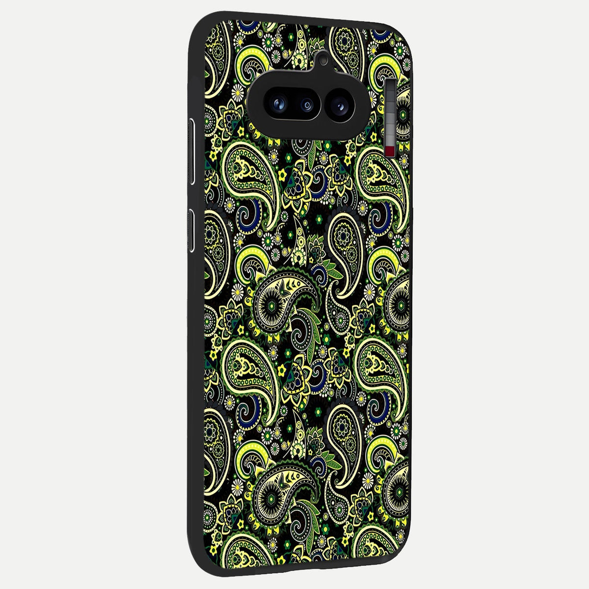  Green Lemon back cover For Nothing Phone 4A slim fit glass case with vibrant aesthetic design