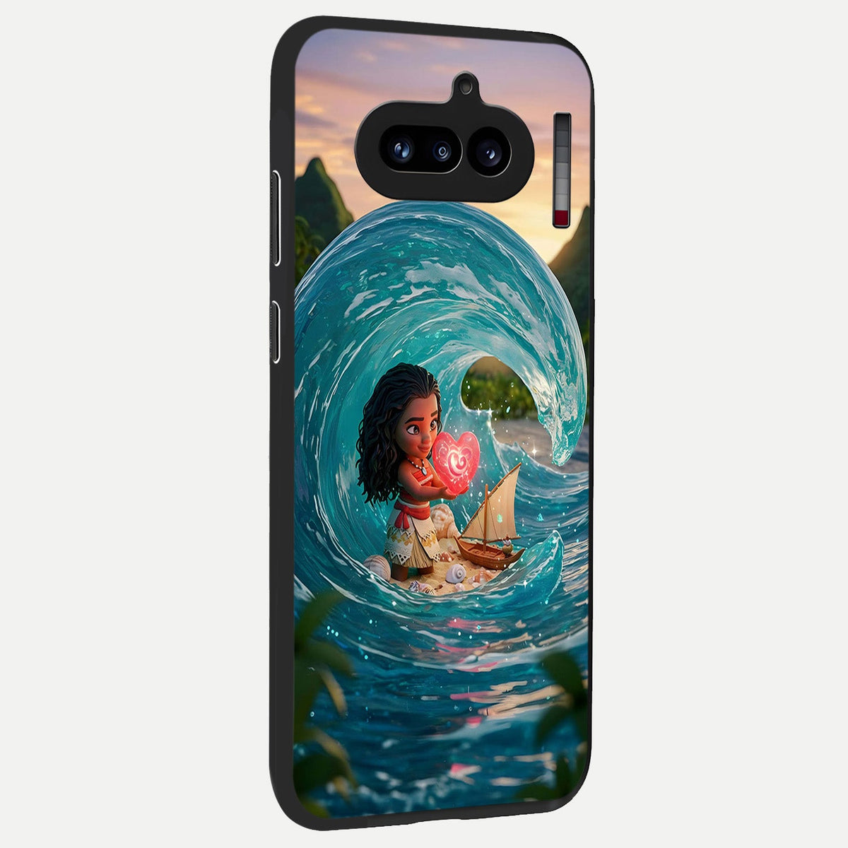  Heart of Ocean back cover For Nothing Phone 4A slim fit glass case with vibrant aesthetic design