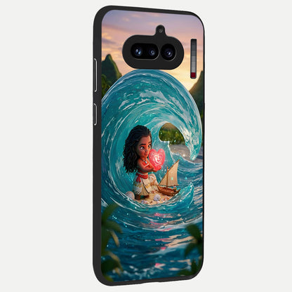  Heart of Ocean back cover For Nothing Phone 4A slim fit glass case with vibrant aesthetic design