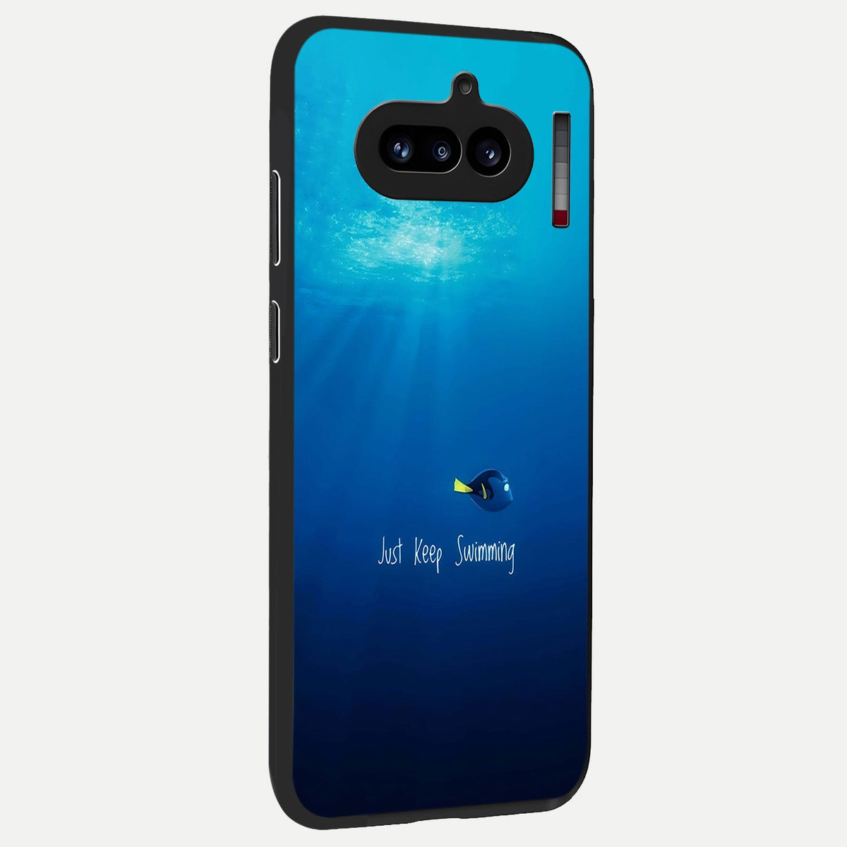  Just Keep Swimming back cover For Nothing Phone 4A slim fit glass case with vibrant aesthetic design
