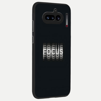 Mono Focus Vision back cover For Nothing Phone 4A slim fit glass case with vibrant aesthetic design