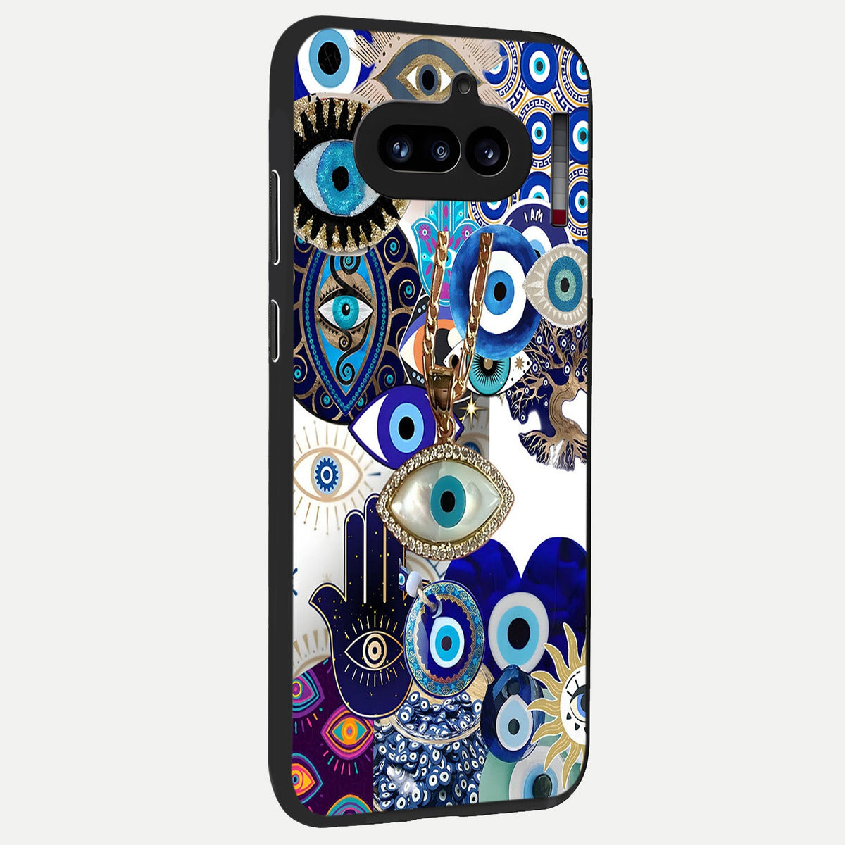  Mystic Charm Eye back cover For Nothing Phone 4A slim fit glass case with vibrant aesthetic design