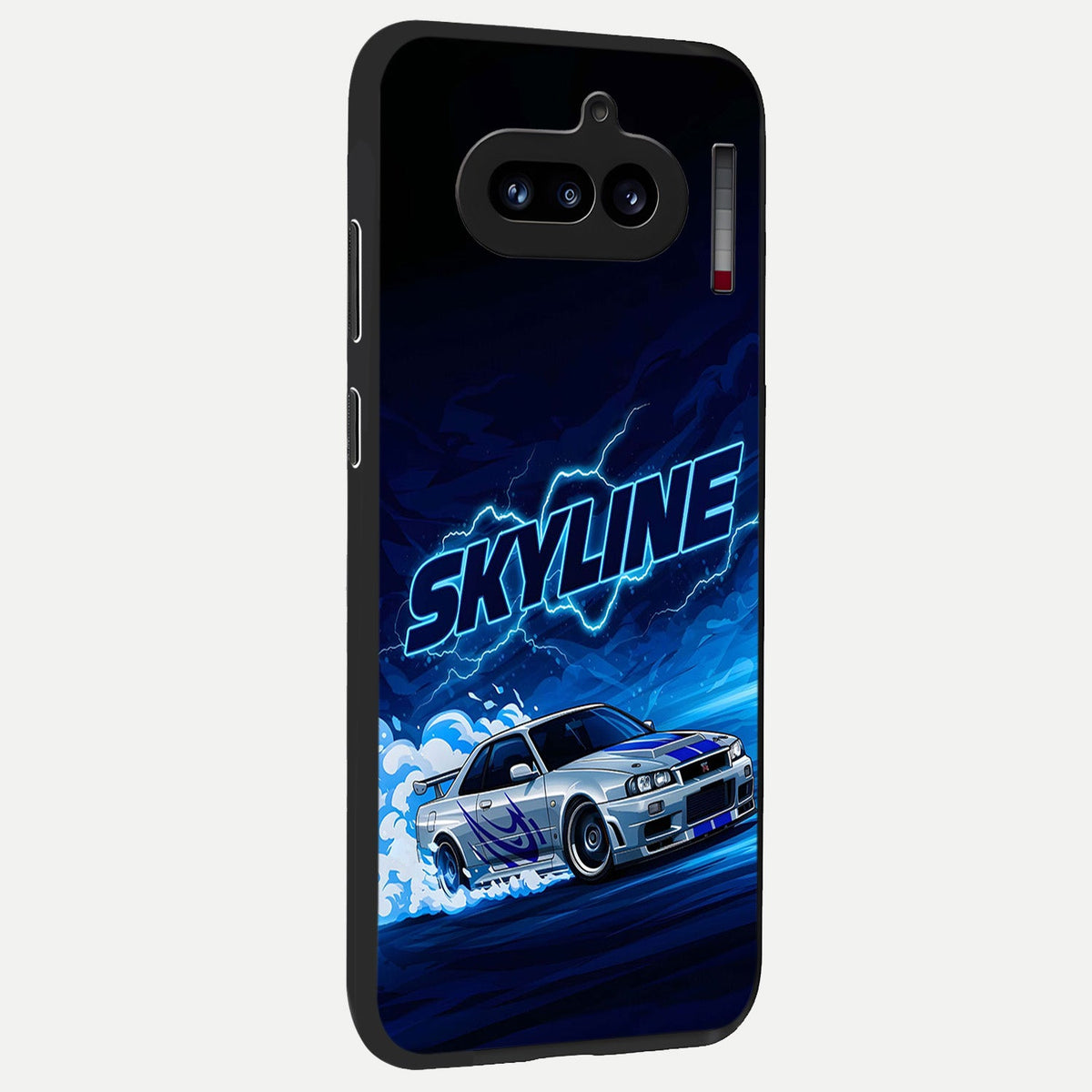  Neon Drift Beast back cover For Nothing Phone 4A slim fit glass case with vibrant aesthetic design