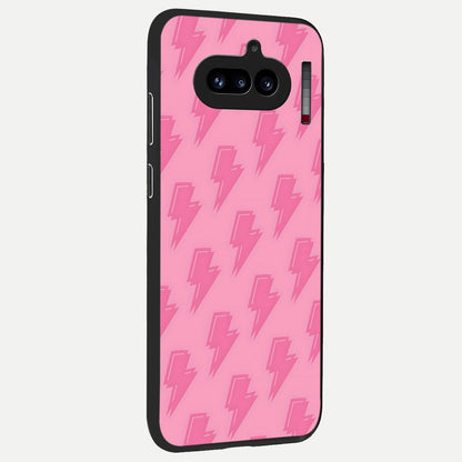  Pinkish Scenery back cover For Nothing Phone 4A slim fit glass case with vibrant aesthetic design