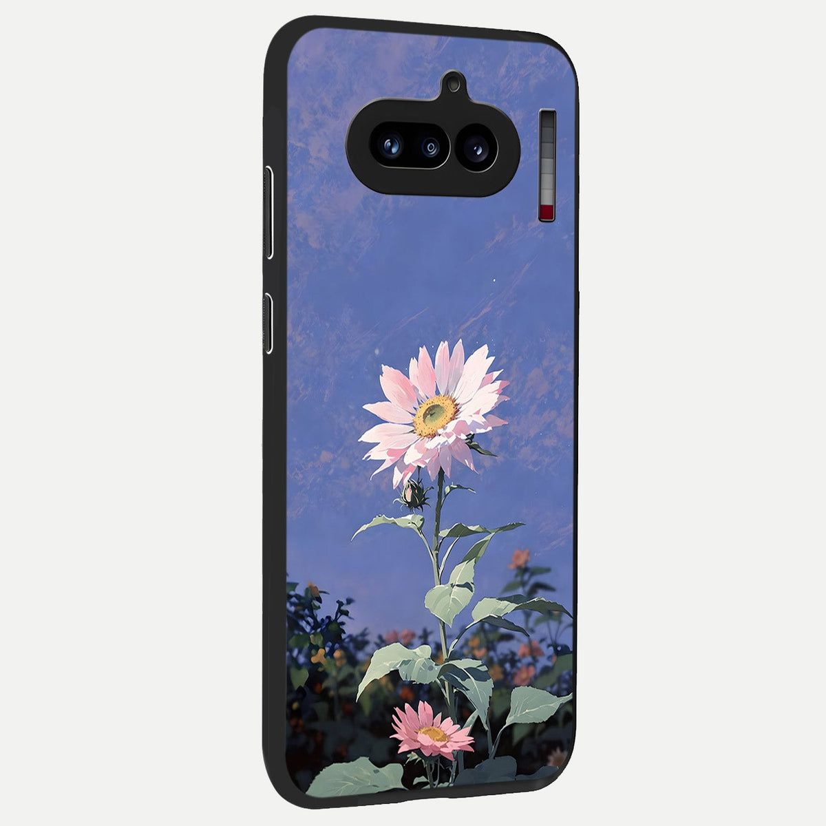  Pink Power Sparks back cover For Nothing Phone 4A slim fit glass case with vibrant aesthetic design