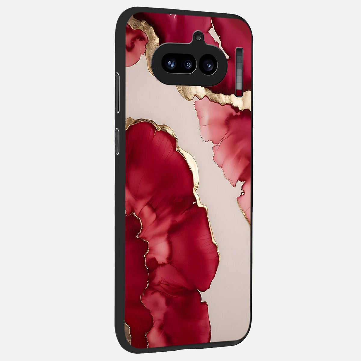  Pink Shells Outline back cover For Nothing Phone 4A slim fit glass case with vibrant aesthetic design