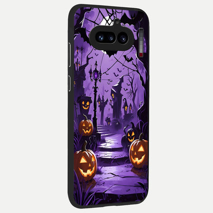  Pumpkin Patch Halloween back cover For Nothing Phone 4A slim fit glass case with vibrant aesthetic design