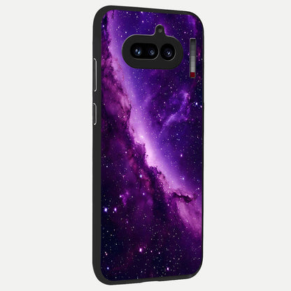  Purple Shade Sky back cover For Nothing Phone 4A slim fit glass case with vibrant aesthetic design