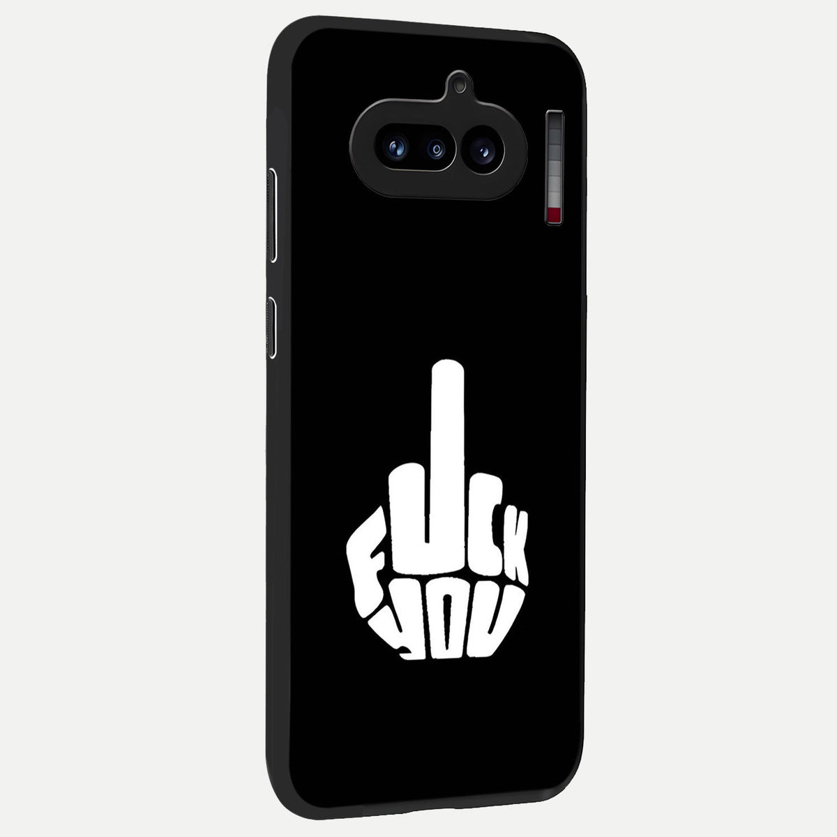  Rebel Mode On back cover For Nothing Phone 4A slim fit glass case with vibrant aesthetic design
