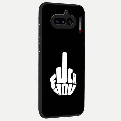  Rebel Mode On back cover For Nothing Phone 4A slim fit glass case with vibrant aesthetic design