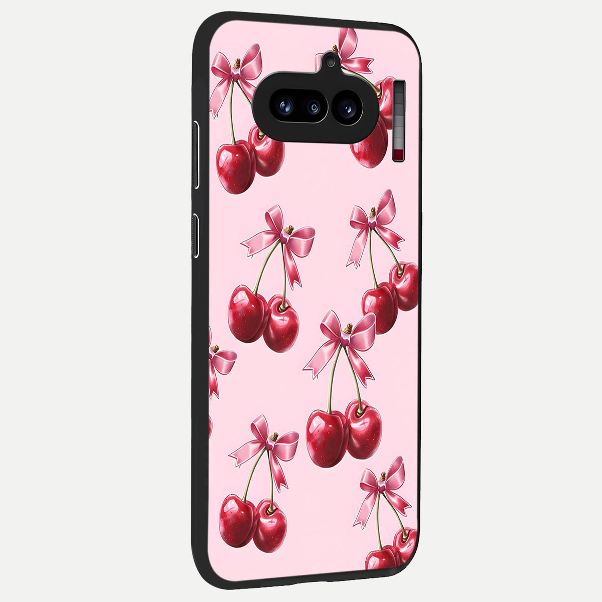  Red Bloom Skies back cover For Nothing Phone 4A slim fit glass case with vibrant aesthetic design