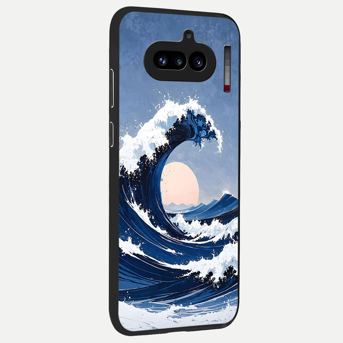  Rising Tide Power back cover For Nothing Phone 4A slim fit glass case with vibrant aesthetic design