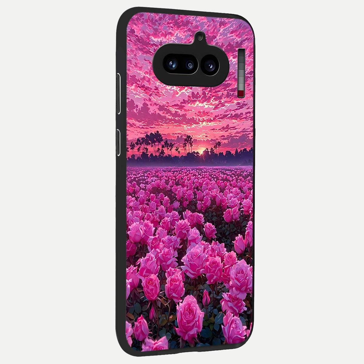  Rose Sunset Valley back cover For Nothing Phone 4A slim fit glass case with vibrant aesthetic design