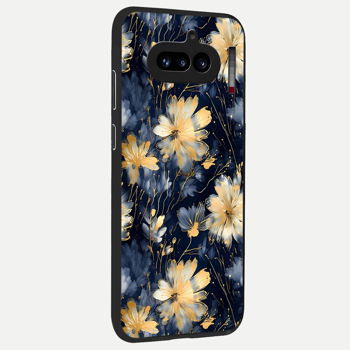  Royal Petal Dream back cover For Nothing Phone 4A slim fit glass case with vibrant aesthetic design