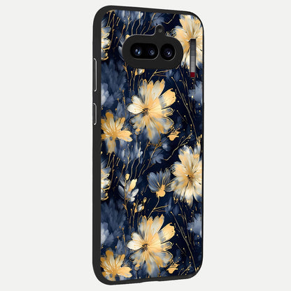 Royal Petal Dream back cover For Nothing Phone 4A slim fit glass case with vibrant aesthetic design