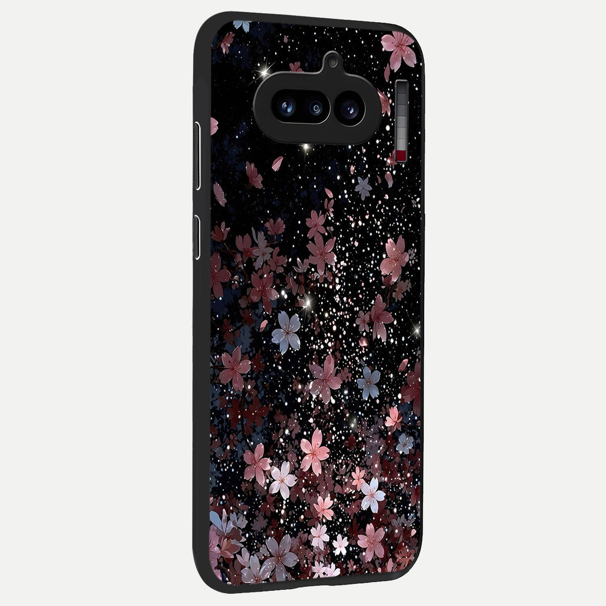  Starlit Flower Dreams back cover For Nothing Phone 4A slim fit glass case with vibrant aesthetic design