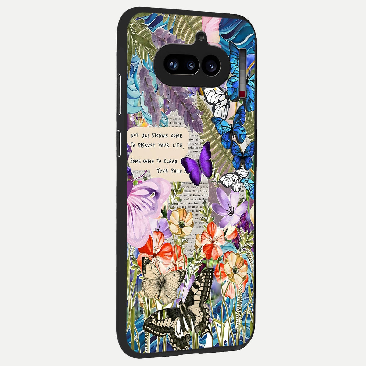  Storm Path Bloom back cover For Nothing Phone 4A slim fit glass case with vibrant aesthetic design