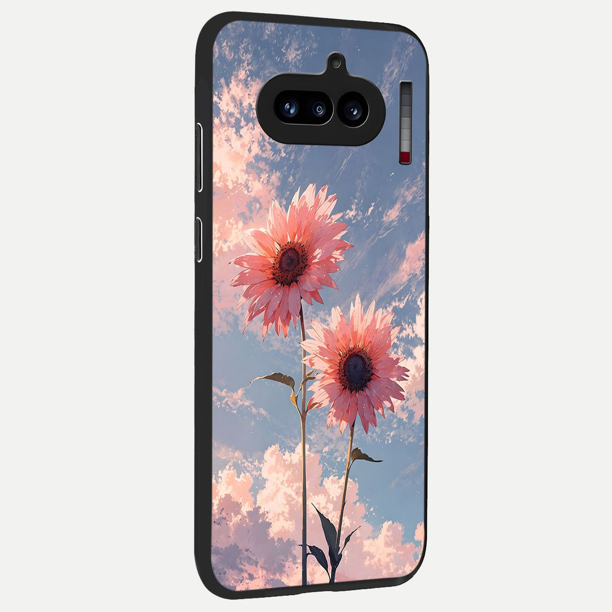  Sun Moon Balance back cover For Nothing Phone 4A slim fit glass case with vibrant aesthetic design