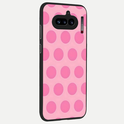  Sweet Dot Dreams back cover For Nothing Phone 4A slim fit glass case with vibrant aesthetic design