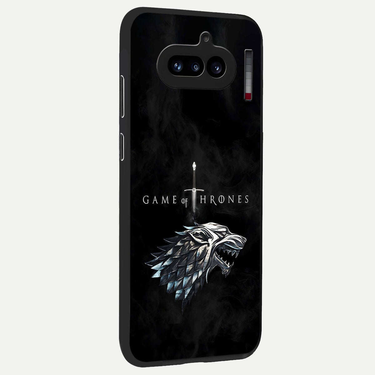  Throne Wolf Legacy back cover For Nothing Phone 4A slim fit glass case with vibrant aesthetic design