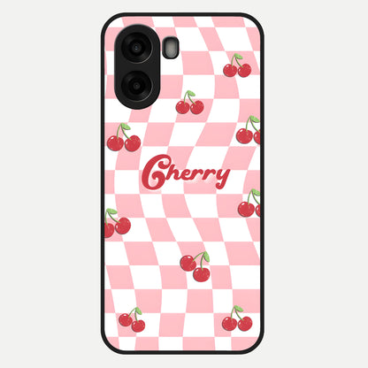 Sweet Cherry Vibes Glass Case For Oppo A6s
