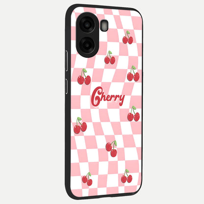Sweet Cherry Vibes Glass Case For Oppo A6s