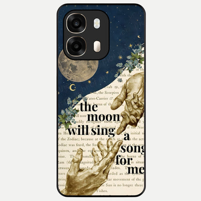  Aesthetic Divine Glass Case For Oppo A6  back cover – full design glossy printed glass finish
