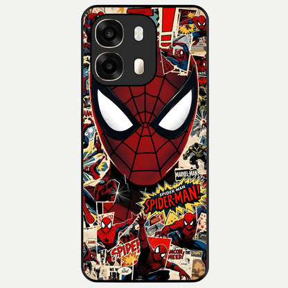  Aesthetic Wonder Spider Glass Case For Oppo A6  back cover – full design glossy printed glass finish