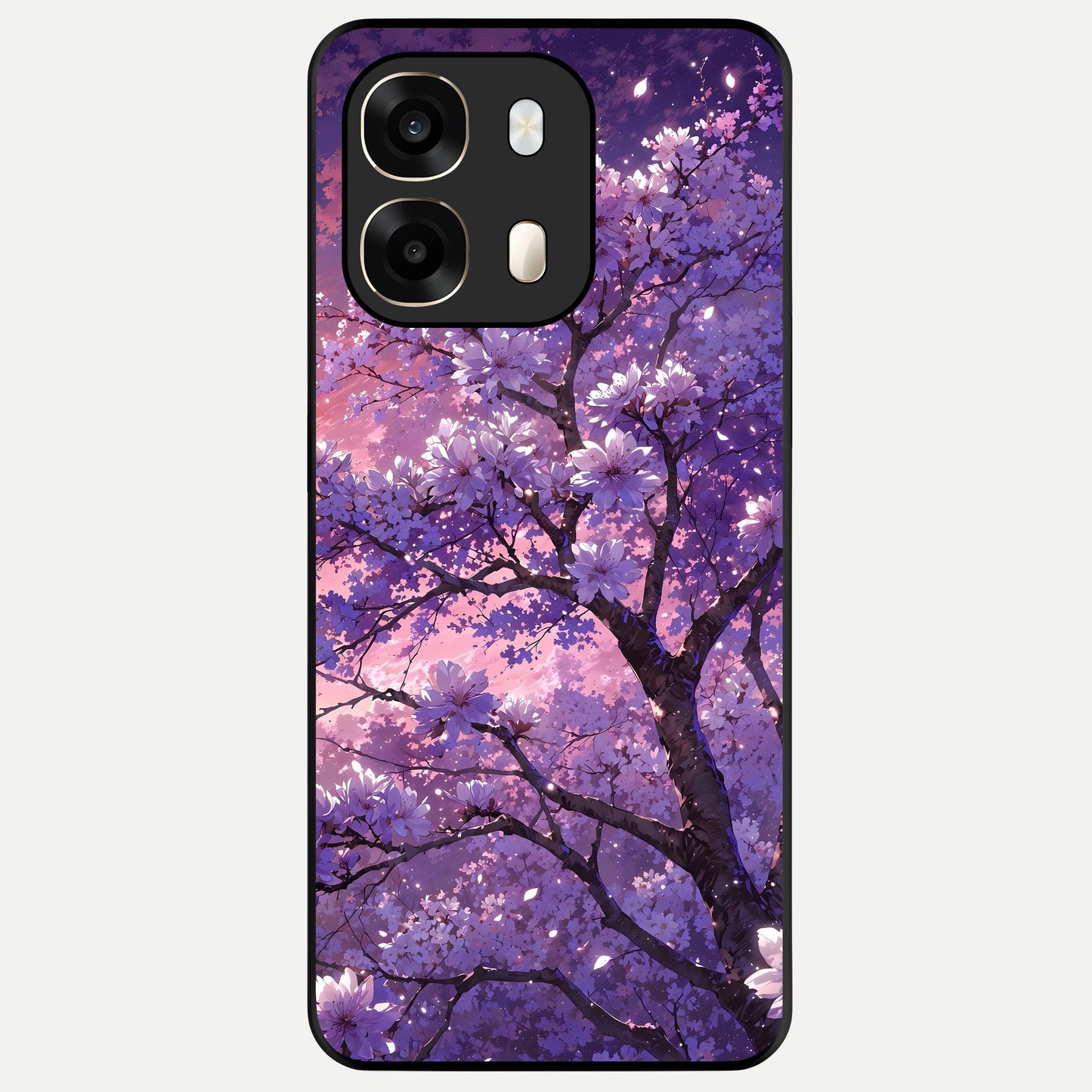  Blossom Tree Glass Case For Oppo A6  back cover – full design glossy printed glass finish