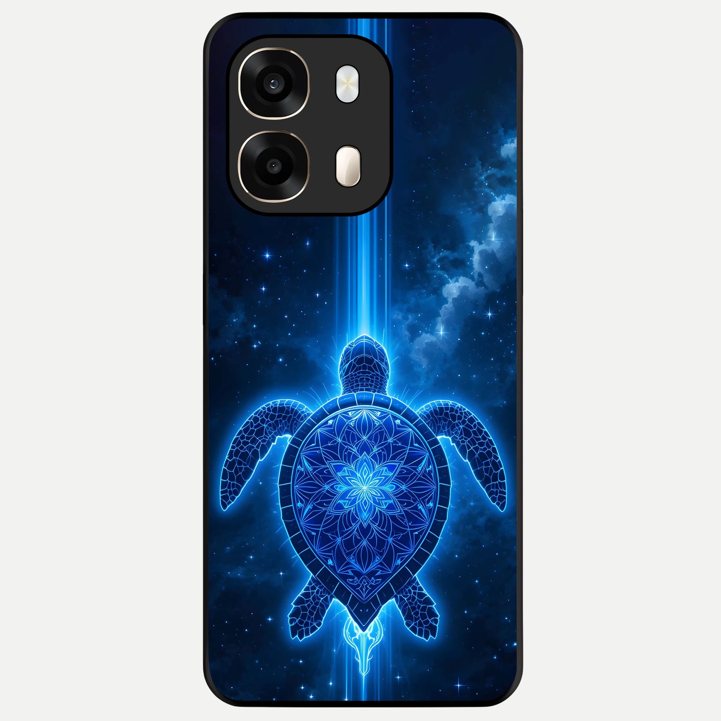  Blue Galaxy Turtle Glass Case For Oppo A6  back cover – full design glossy printed glass finish