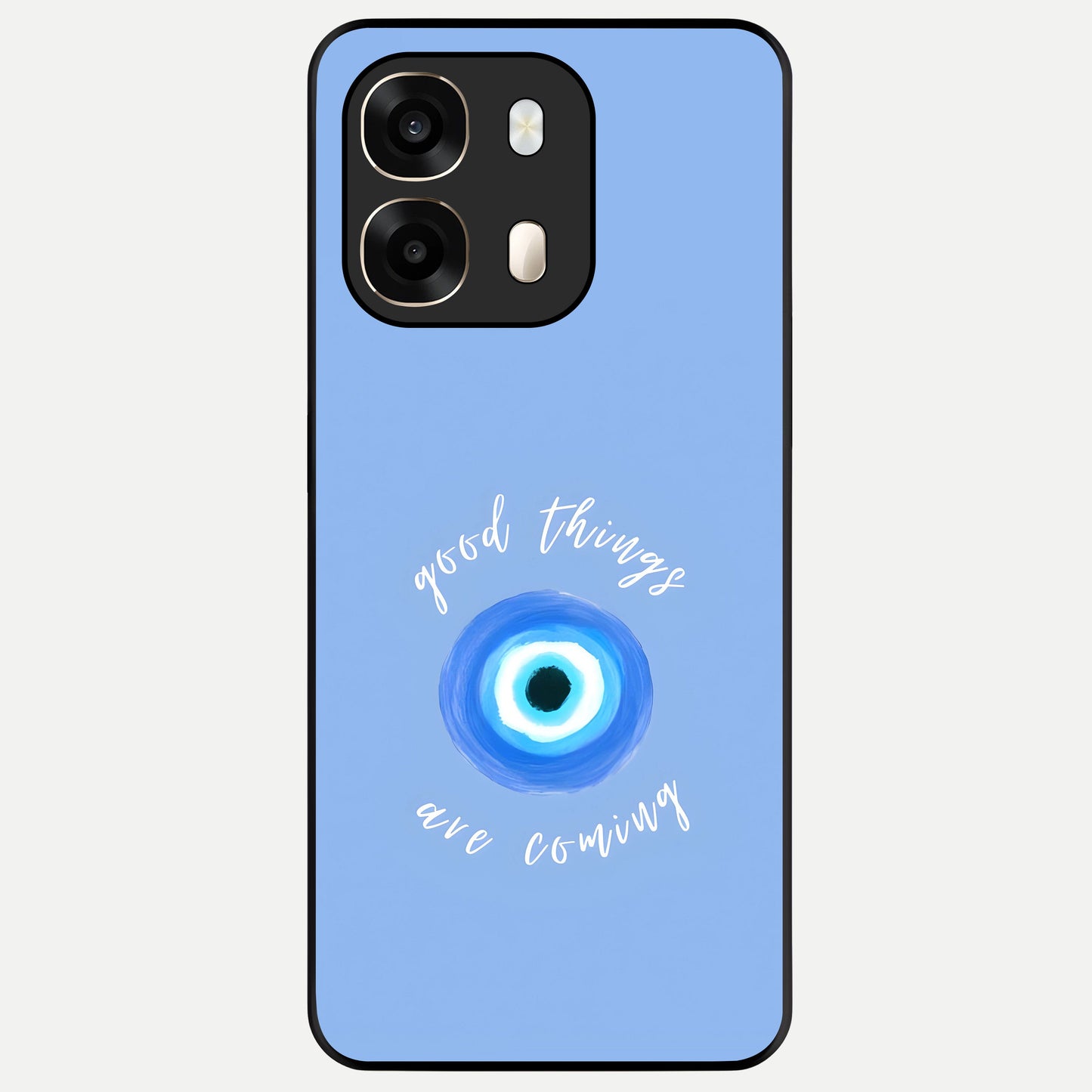  Bright Future Ahead Glass Case For Oppo A6  back cover – full design glossy printed glass finish