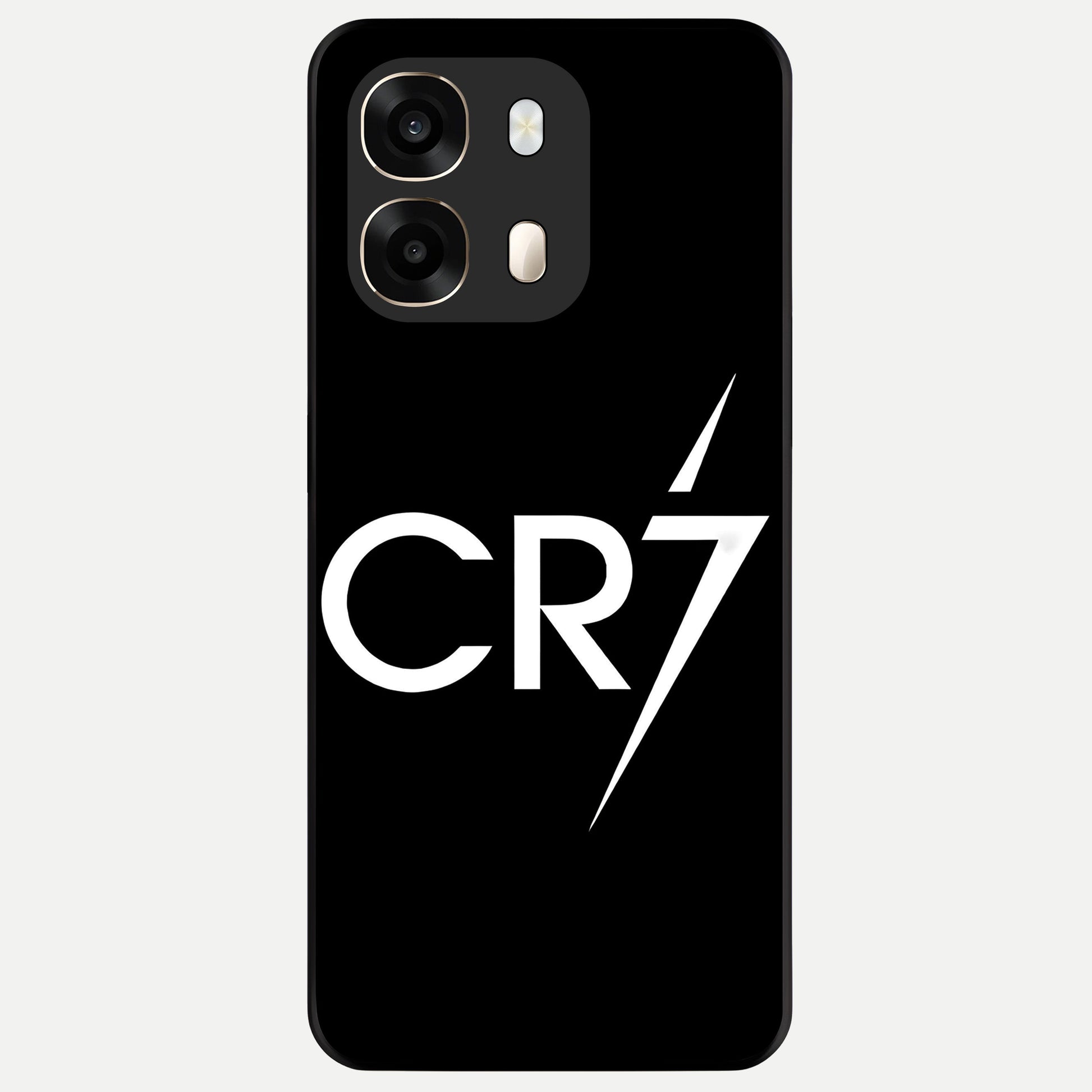  CR7 Elite Strike Glass Case For Oppo A6  back cover – full design glossy printed glass finish