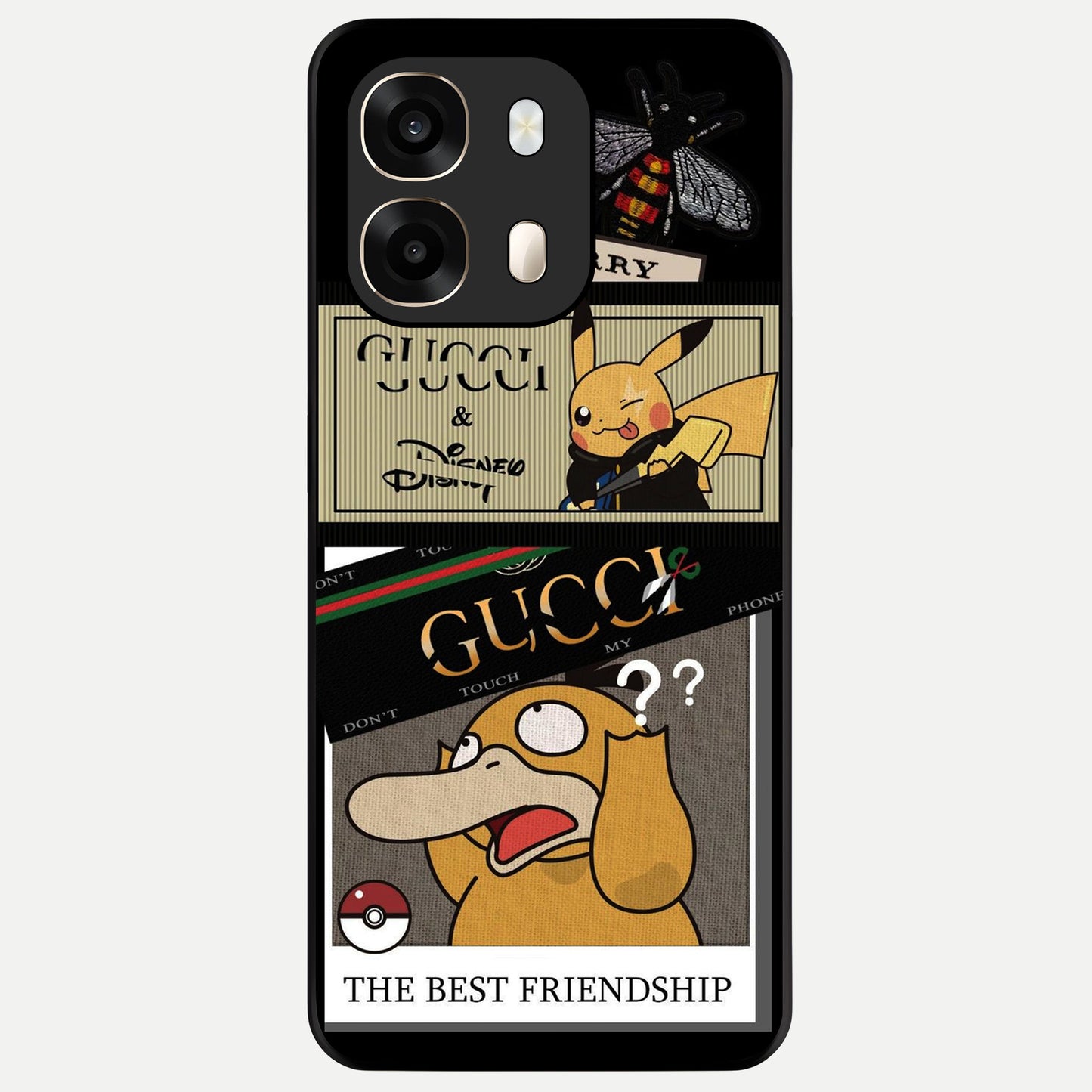  Cartoon Brand Play Mashup Glass Case For Oppo A6  back cover – full design glossy printed glass finish