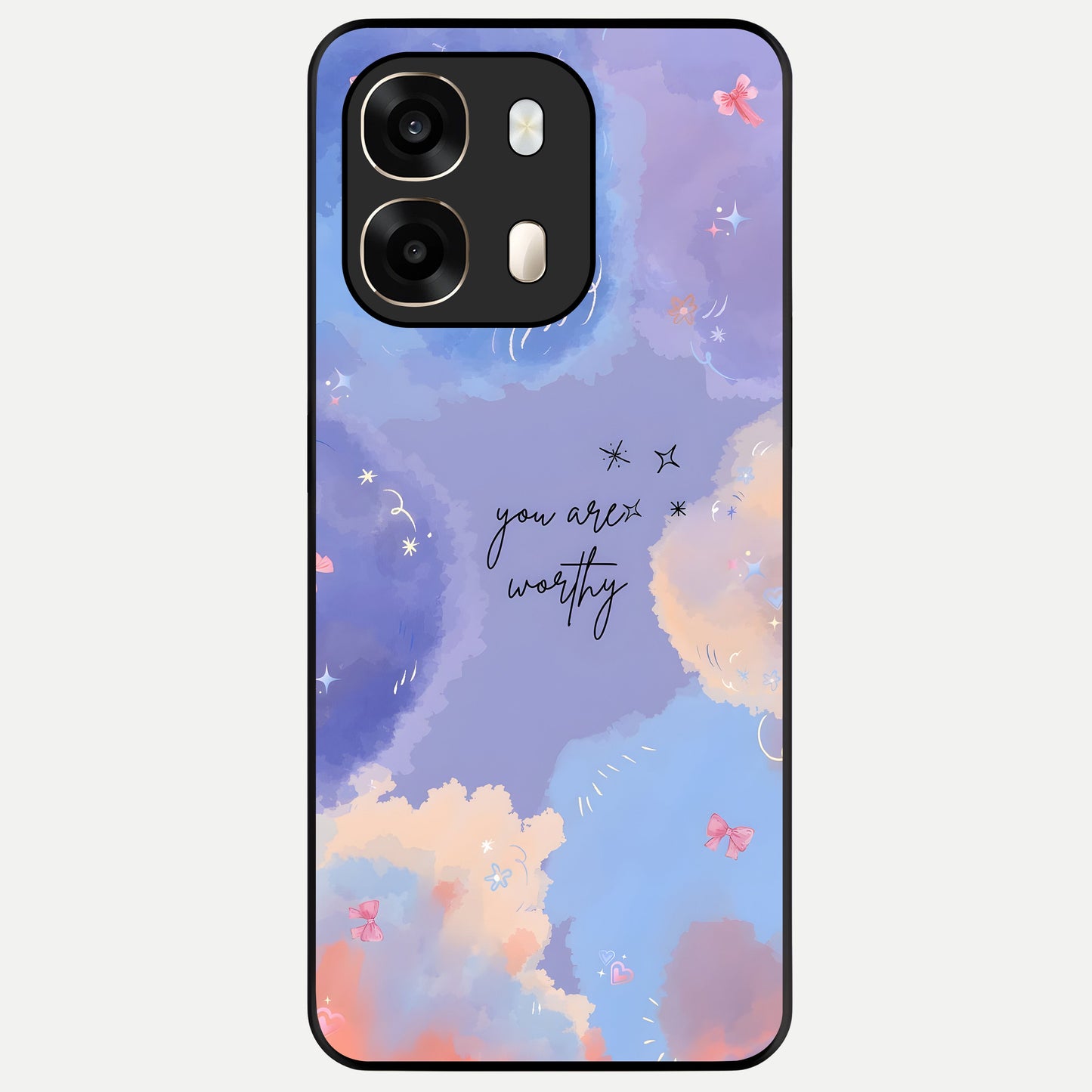 Celestial Cloud Magic Glass Case For Oppo A6  back cover – full design glossy printed glass finish