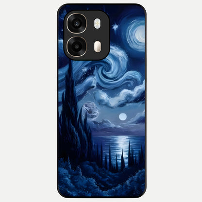  Celestial Dream Van Gogh Glass Case For Oppo A6  back cover – full design glossy printed glass finish