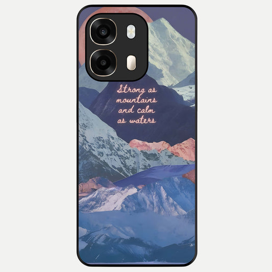  Celestial Mountain Calm Glass Case For Oppo A6  back cover – full design glossy printed glass finish