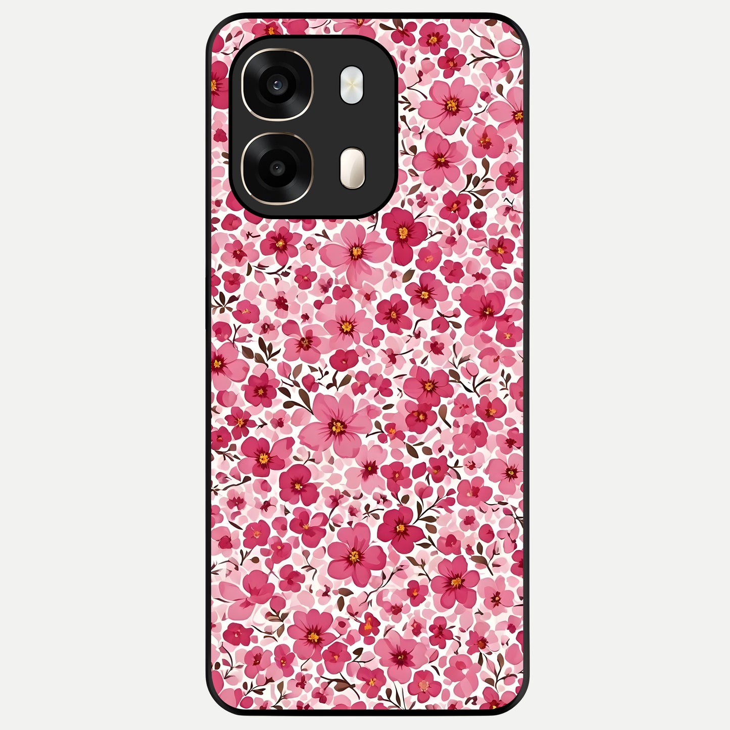  Cherry Blossom Charm Glass Case For Oppo A6  back cover – full design glossy printed glass finish