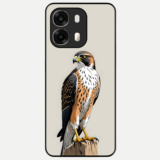  Clever Eagle Glass Case For Oppo A6  back cover – full design glossy printed glass finish