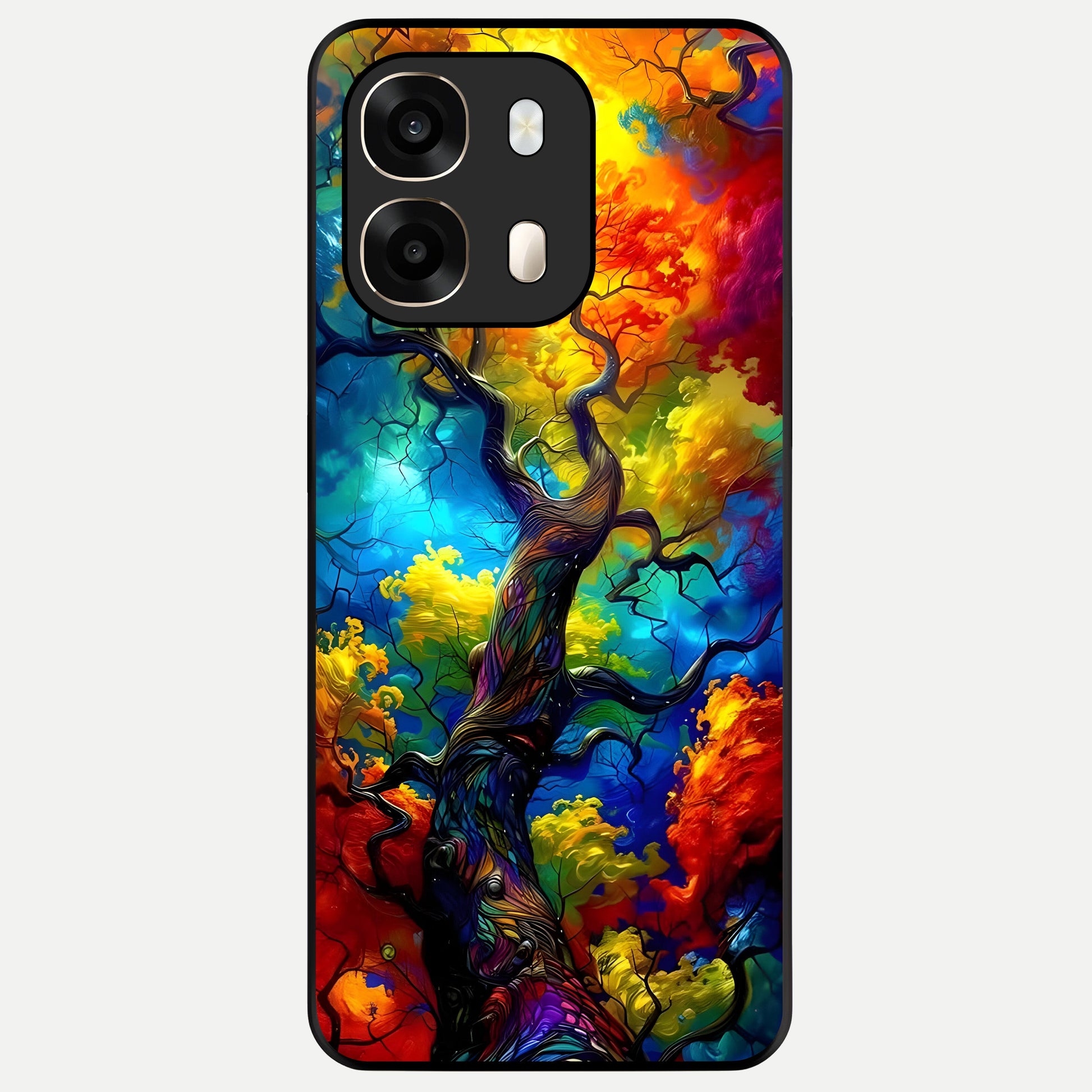  Colorful Soda Bottles Glass Case For Oppo A6  back cover – full design glossy printed glass finish