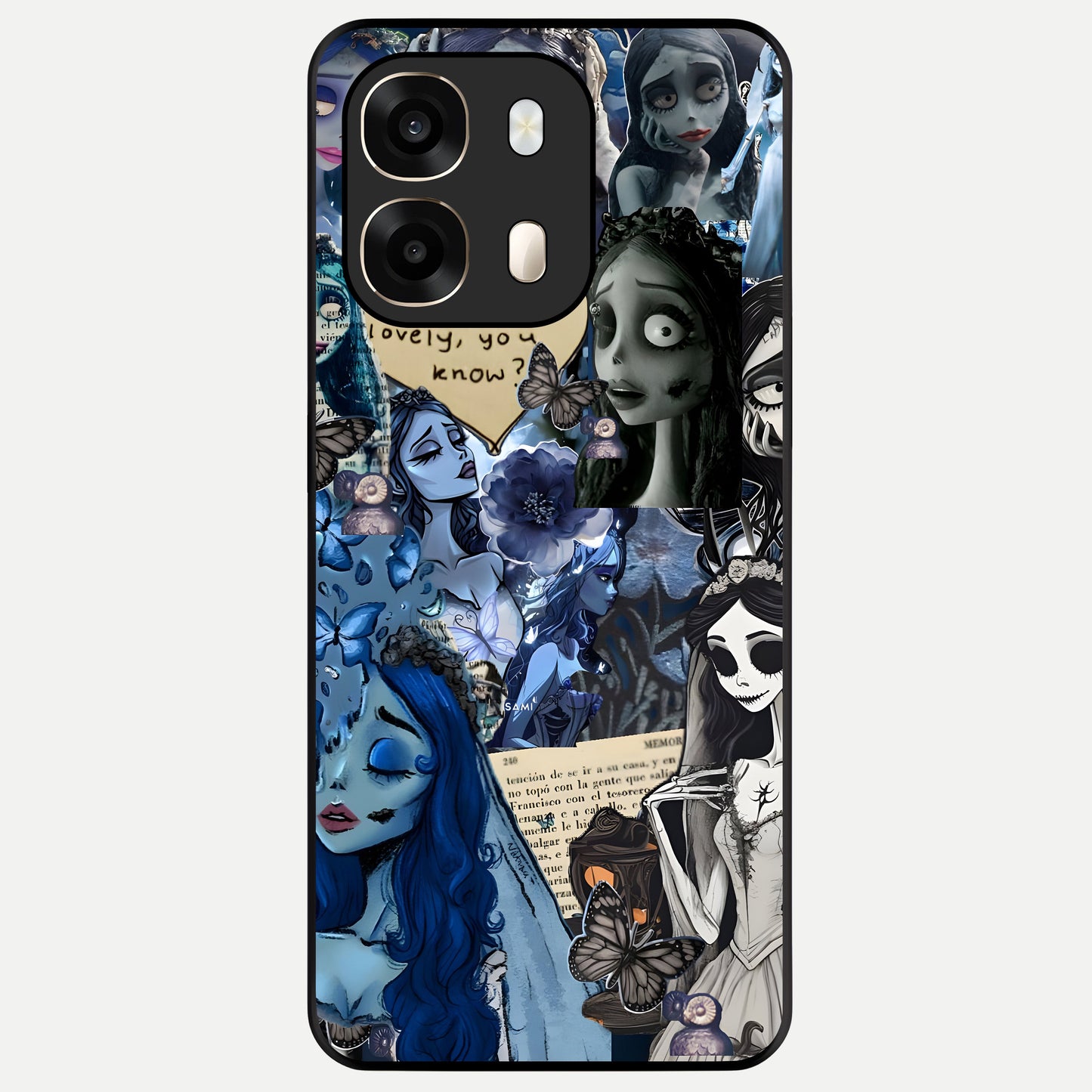  Corpse Bride Posters Glass Case For Oppo A6  back cover – full design glossy printed glass finish