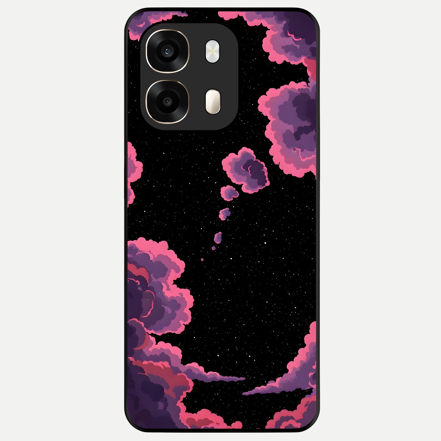  Cosmic Cloud Journey Glass Case For Oppo A6  back cover – full design glossy printed glass finish