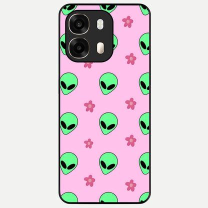  Cosmic Cute Crush Glass Case For Oppo A6  back cover – full design glossy printed glass finish