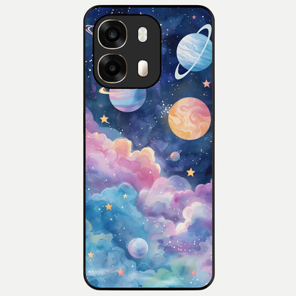  Cosmic Planet Dreams Glass Case For Oppo A6  back cover – full design glossy printed glass finish